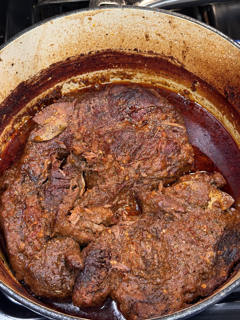 Slow cooked chipotle smoky beef chuck roast